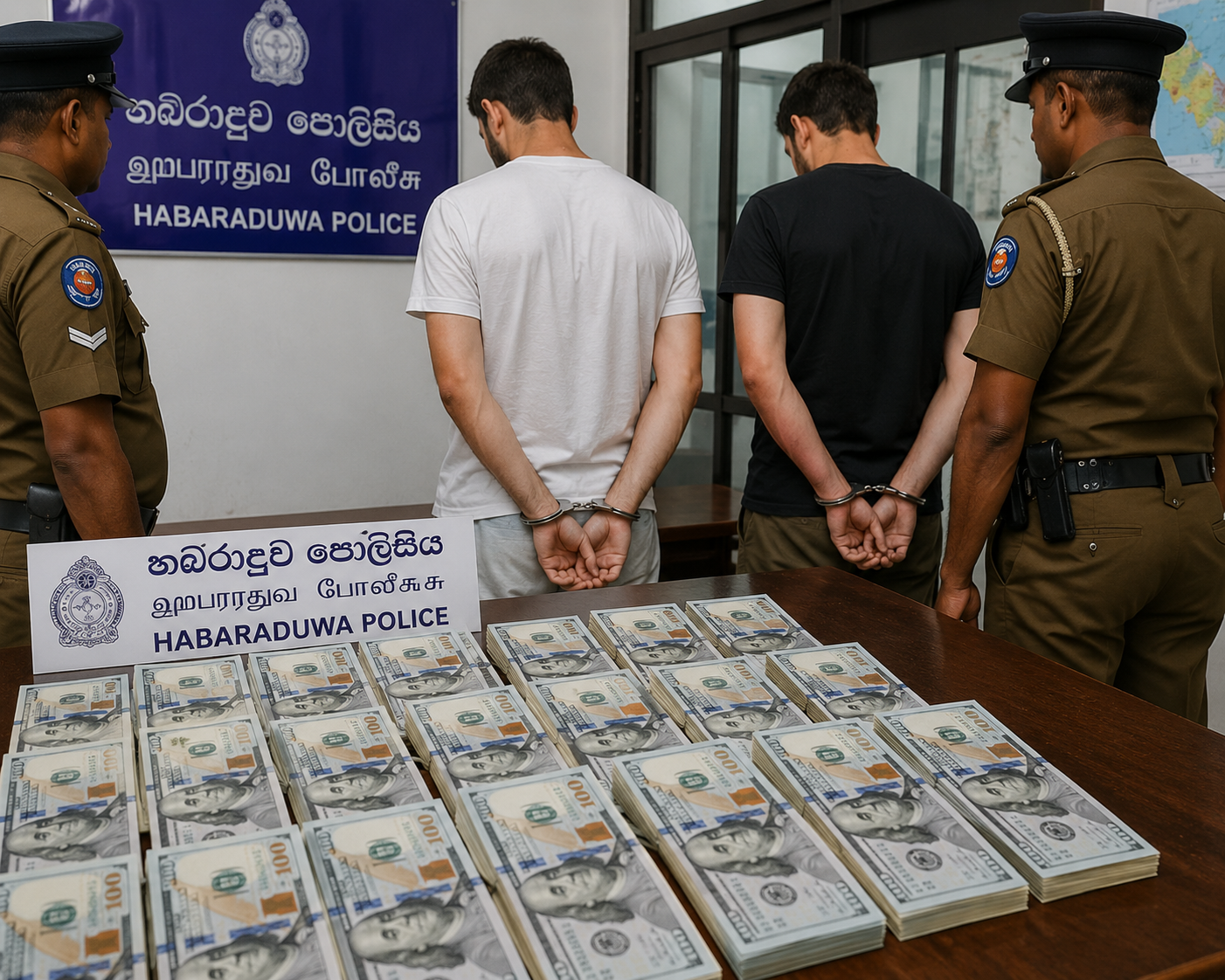 ව්යාජ ඩොලර් සමඟ තජිකිස්තාන ජාතිකයින් දෙදෙනෙක් කොටුවෙයි