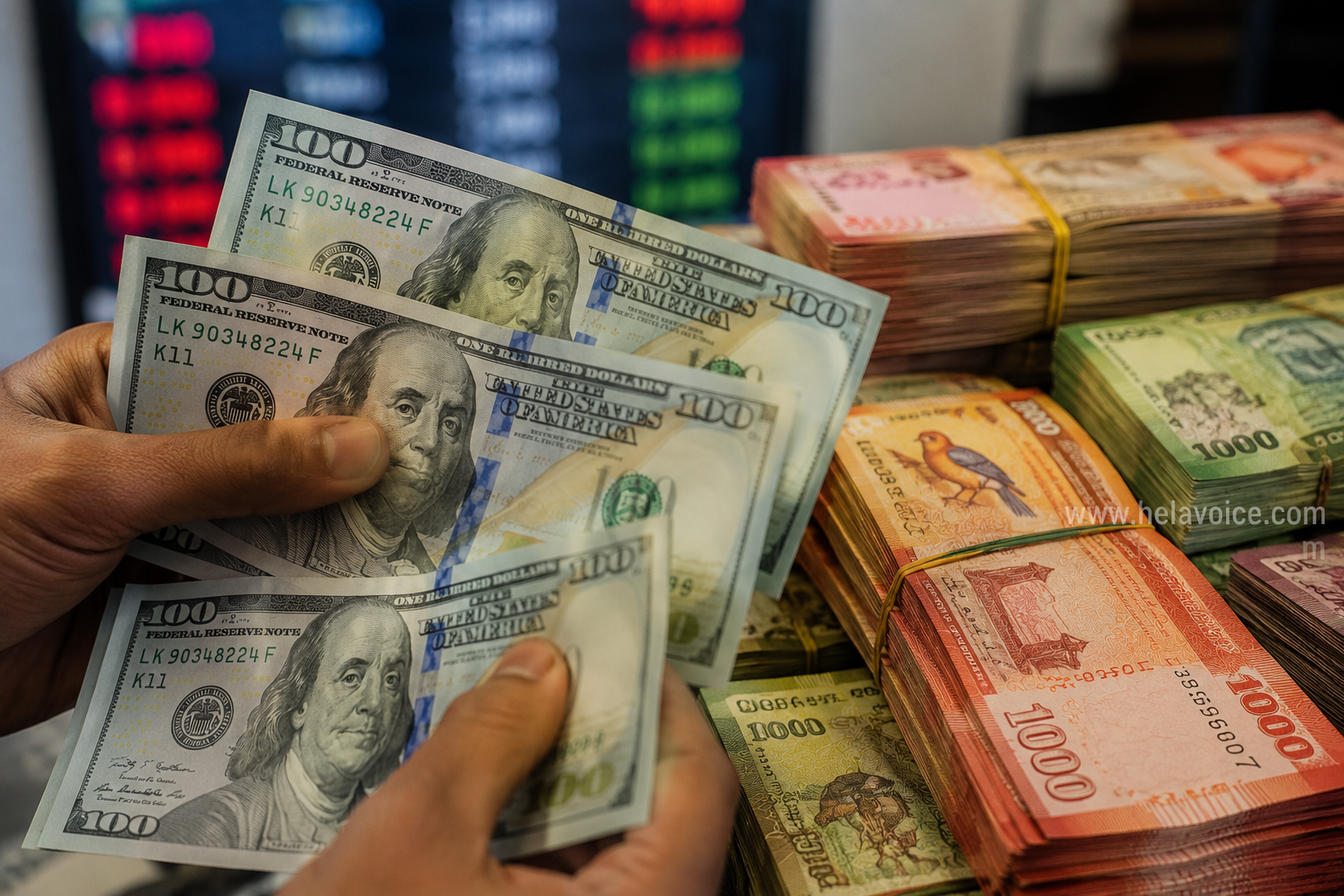 Sri Lankan Rupee Falls Further as Dollar Selling Rate Surpasses Rs. 342