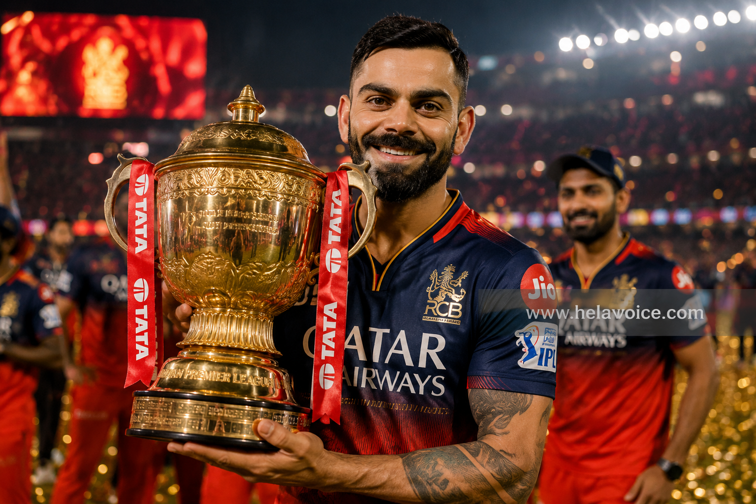 රෝයල් චැලෙන්ජර්ස් බැංගලෝරු කණ්ඩායම 2026 IPL ශූරතාව දිනා ගනී