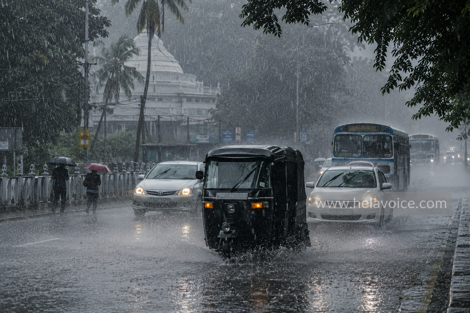 Heavy Rainfall and Strong Winds Forecast for Several Parts of Sri Lanka Today