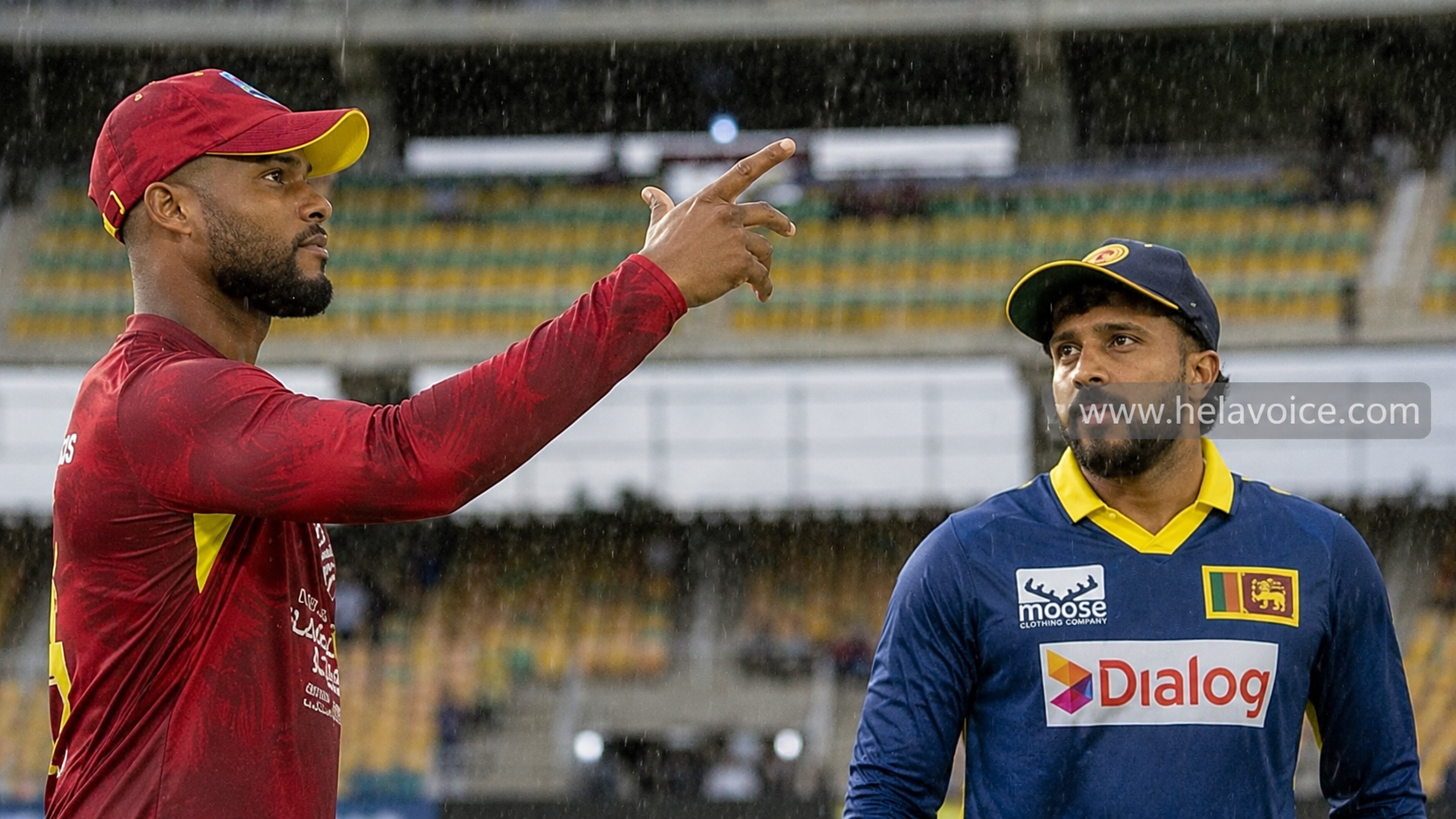 වැස්සෙන් ශ්රී ලංකා - කොදෙව් දෙවැනි එක්දින තරගය අත්හැර දැමේ