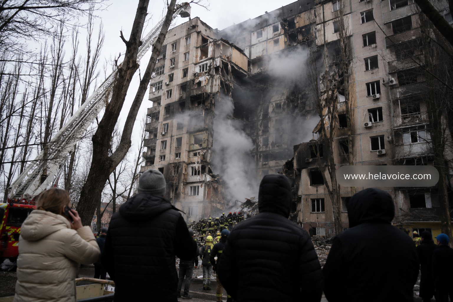 Russian Missile and Drone Strike on Kyiv Kills at Least 12