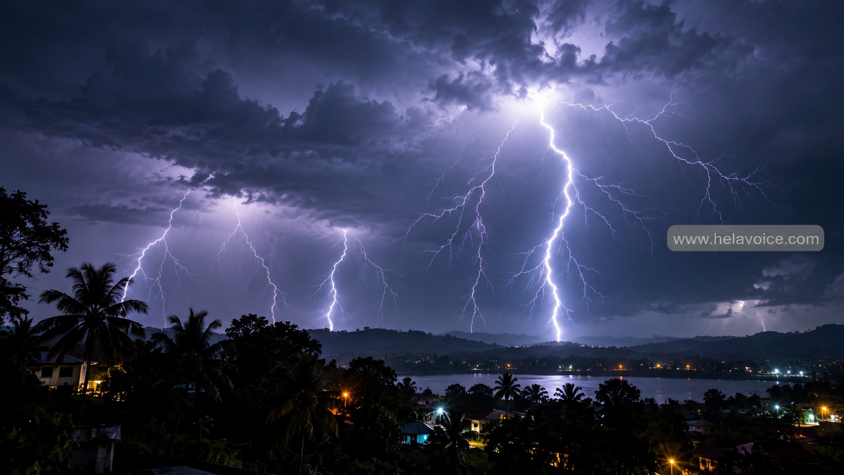 Severe Lightning Warning Issued for Seven Provinces in Sri Lanka
